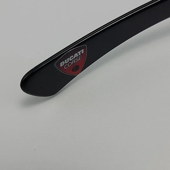Oakley Ducati Corse Hijinx 12-789 Gloss Black Motorcycle Sunglasses EXCELLENT - Picture 4 of 12